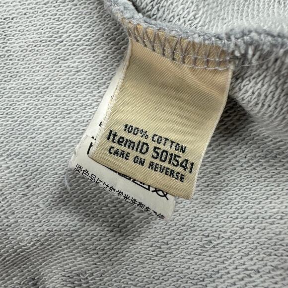 L.L.Bean Top Womens Small Gray Soft Cotton Rugby Logo Button Up Collared Preppy - Picture 4 of 8